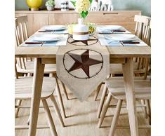 Family Decor Leinen Jute, Tischläufer, Kommode Schals, Marmor, strukturierte Küche, Tischläufer für Abendessen, Urlaub, Partys, Hochzeit, Events, Dekoration – 13 by 90 Inch Starry Night6fad7119