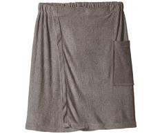 DII Herren Mikrofaser Maschinenwaschbar Badezimmer Dusche Wrap grau