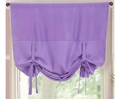 zebrasmile Sichtschutz Binden Sie Vorhänge für Windows Verdunklungsvorhänge für Windows Blackout Vorhänge für Wohnzimmer Rod Pocket Vorhänge für Schlafzimmer Verdunkelung Vorhänge für Kinder Römischer Vorhang strapazierfähig