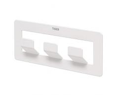 Tiger Hakenleiste Open, Haken aus Edelstahl, Farbe: Weiß, einfache Montage durch kleben