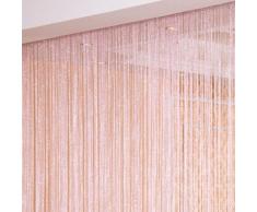Eve Split Fashion Dekorative Fadenvorhang Wand Fransen Fenster Raumteiler Rollo Raumteiler Quaste Bildschirm Home für bedroom300 cm300 cm (118inch118inch Rose