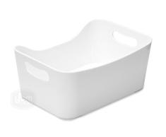 ybmhome Abfalleimer Aufbewahrungskorb Küche Pantry, Bad Eitelkeit, Wäsche, Gesundheit und Beauty Produkt Supply Organizer, unter Schrank Caddy Small weiß