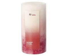 Kerzen von Aurora Calipso Duft A 2 Schichten, Wachs, Pink, 6.8 x 6.8 x 13 cm