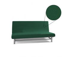 BIANCALUNA Sofabezug ohne Armlehnen 3-Sitzer Queen Genius 170 bis 220 cm R184 Olive