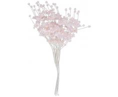 Mopec Blumenstrauß mit Perlen, Rosa, 12 Stück, Einheitsgröße