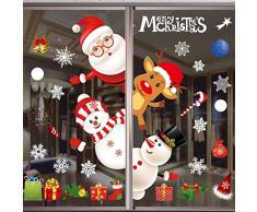 Eokeanon Fensteraufkleber, für Weihnachten, Winter, Wunderland Christmas Window Decal Jc-a34