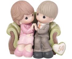 Precious Moments, durch die Jahre – 50. Jahrestag, Bisque Porzellan Figur, 123021