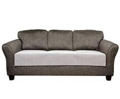 Quick Fit Anti-Rutsch-Bezug Loveseat mit Taschen, Weiß, Cover