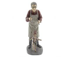 Clayre & Eef 6PR2417 Deko Mann mit Marionette Ca. 16 x 14 x 36 cm