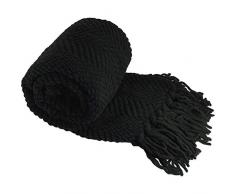 Home Soft Things Tweed Strickdecke Modern 60 x 80 Raven