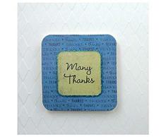 Unbekannt Karen Foster Design Geschenkanhänger Karte 12 x 12 Vielen Dank