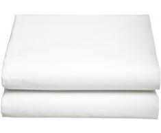 Luxury Cathay Spannbetttuch für Einzelbett, seidig weiches Polyester Queen weiß