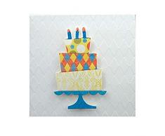 Unbekannt Karen Foster Design Geschenkanhänger Karte 12 x 12 Geburtstagstorte