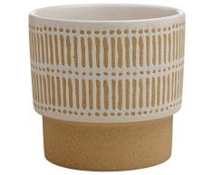 Stone & Beam Emerick Rustikaler Zylinder Hurricane Steingutdekor Übertopf