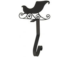 Village Wrought Iron Kaminhaken Schlitten, 21 cm