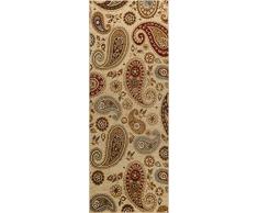 Universal Teppiche Paisley Transitional Läufer Accent Bereich Teppich, beige, 221 x 79 cm
