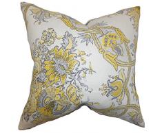 Das Kissen Collection Laelia (Orchideen) Kissenbezug mit Blumenmuster Gelb