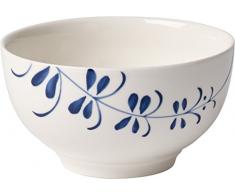 Villeroy & Boch Vieux Luxembourg Brindille Schale, Premium Porzellan, Weiß/Blau