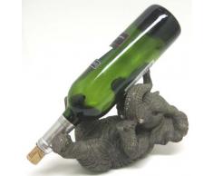 Verspielte Elefant Tischplatte Wein Flaschenhalter Figur Statue