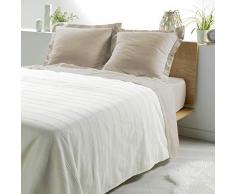 Douceur dIntérieur Schlafdecke für Einzelbett, Anthrazit, 180 x 220 cm, Natur, 230 x 250 cm