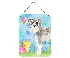 Carolines Treasures Ostereier Schnauzer #1 Türaufhänger, Wanddekoration, Mehrfarbig