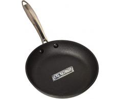Ein domo pv-pam-8000 Point-Virgule pan-à-moi Licht Bratpfanne mit Excalibur Antihaftbeschichtung Ø 20 cm, Gusseisen, schwarz