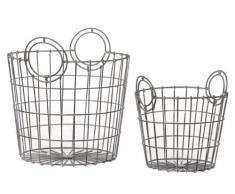 Urban Trends 60107 Dekokorb Metall 2-er Set