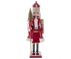 Kurt S. Adler 24-Inch Plastic Red and Gold King Nutcracker Nussknacker, Mehrfarbig