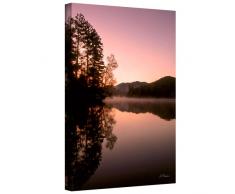 Art Wandspiegel Lake, Lake Placid Galerie verpackt Kunstdruck auf Leinwand von Linda Parker, 32 von 24