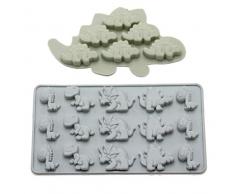 SPADORIVE Silikonform Dinosaurier-Form, 2 Stück