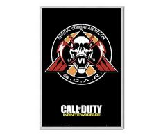 Call Of Duty Poster Infinite Warfare Narbe Kork Pinnwand silber Rahmen, 96,5Â x 66Â cm (ca. 96,5Â x 66Â cm)