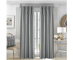 GYROHOME Isoliert Verdunkelungsvorhang Farbe Modernes Einfachen Stil verfallen spart Noise Reduziert Ohne Formaldehyd, Verkauft in Paar 52x96x2 Grau