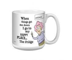 Tree-Free Greetings Aunty Acid xm27808 Künstlerische Jumbo Tasse, 591 ml, Happy Place