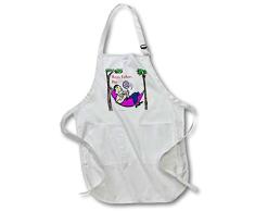 3dRose APR 204993 _ 4 Print der Happy Fathers Day entspannten Hängematte Dad Full Länge Schürze mit Taschen, 55,9 x 76,2 cm schwarz