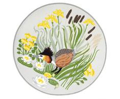 Vallila Silkkiuikku Ø 133 cm, gelb, Kinderzimmer Teppich, 133cm x 133cm