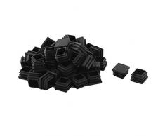 Sourcingmap® 50Stück Innenministerium Plastik Tisch Stuhl Beinrohr Einsatz schwarz 20 x 20mm de