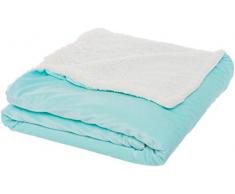 Mindful Design Luxusdecke für Erwachsene und Kinder, mit abnehmbarem Minky Bettbezug 15 lb blaugrün