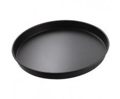 FMprofessional Pizzablech Ø 26 cm, hochwertiges Pizzabackblech, rundes Backblech aus Blaublech, Blech für tiefgekühlte und selbstgemachte Pizza, qualitative Pizzaform, Menge: 1 Stück