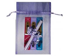 Trimontium Japanische Räucherstäbchen Geschenkset »Blumen« (Lavendel, Rose, Jasmin) in Organzasäckchen, Kräuter/Harze/Wurzeln/ätherische Öle, Natur, 18 x 10 x 4 cm