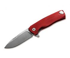 LionSteel 01LS141 Taschenmesser ROK Aluminium Rot Satin, Klingenlänge: 8,6 cm, mehrfarbig