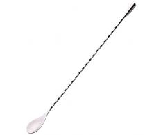 Bar Bartender Cocktail Shaker Cocktail Mixing Spoon, 12 Inches Spiral Pattern Stainless Steel by Purefold