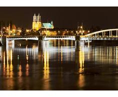 ALFA-CER Glas Schneidebrett, Bunt, 25 x 35 x 0.6 cm