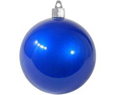 Christmas By Krebs CBK80348 Christbaumkugel, bruchsicher, 10,2 cm 4 (100mm) Candy Blue
