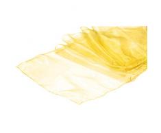 MDS Tischläufer für Hochzeit, Bankett, Deko, Esszimmer, Tischläufer, 12 x 274 cm, 1 Stück 10 gelb