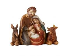 Autom Weihnachtskrippe für den Innenbereich mit Stalltieren, 10,2 cm