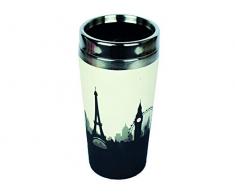 Woodway Eko Saja Thermobecher Bambus/Edelstahl to go Cosmopolitan 500 ml