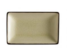 CAC Servierplatte, japanischer Stil, rechteckig 8-1/2-Inch by 5-1/2-Inch (box of 24) Cremefarben/Weiß