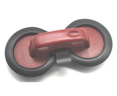 Fackelmann Presse, Hamburger, hausgemachtes Fleisch oder Vegan, Polypropylen rot schwarz, 20 x 10 cm 1 Stück, ABS