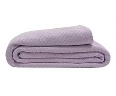 Elite Home Überwurfdecke, 100% GOTS zertifizierte Bio-Baumwolle, superweich Full/Queen Orchidee