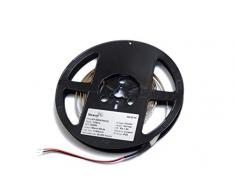 Teucer LST-4WW30K(S) Konstantspannungs-LED Strip, einfarbig - warmweiß - 3000K, 5 Meter, 12W/m, 24V, IP20, 60 LEDs/M, Cri80+, Pcb 10mm, 2835 LED Chip